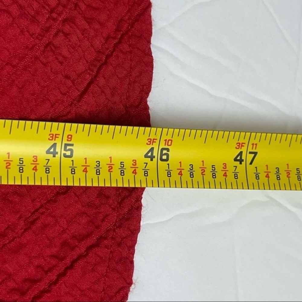 Talbots Red Textured Party Event Midi Dress - Picture 10 of 11